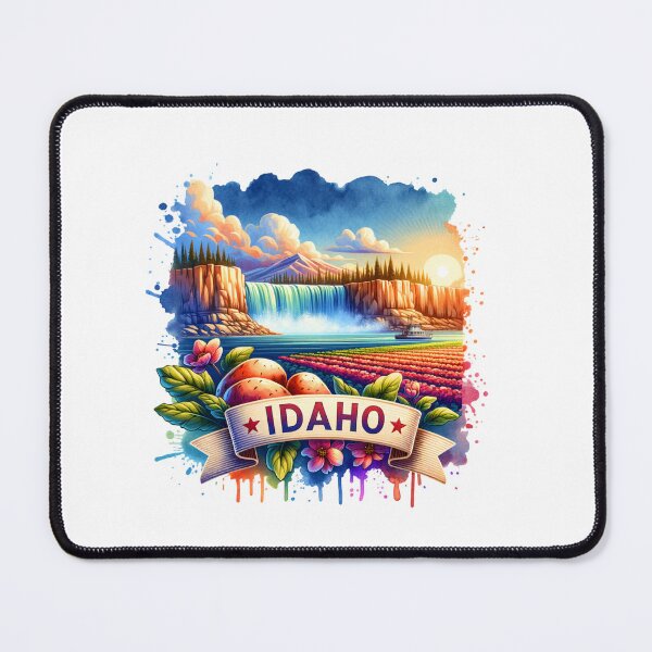 Item preview, Vintage US State Watercolor Maps – IDAHO - Retro Travel Art for T-Shirts, Mugs, Stickers & More designed and sold by artedigital99.