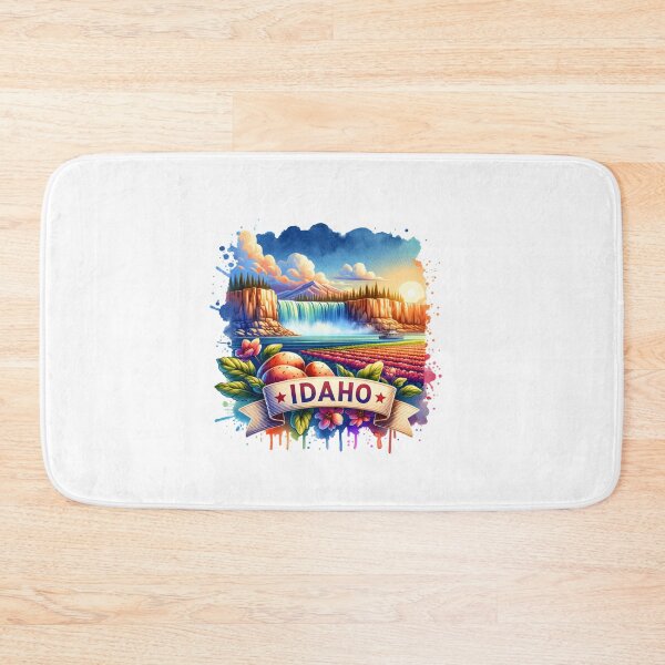 Item preview, Vintage US State Watercolor Maps – IDAHO - Retro Travel Art for T-Shirts, Mugs, Stickers & More designed and sold by artedigital99.