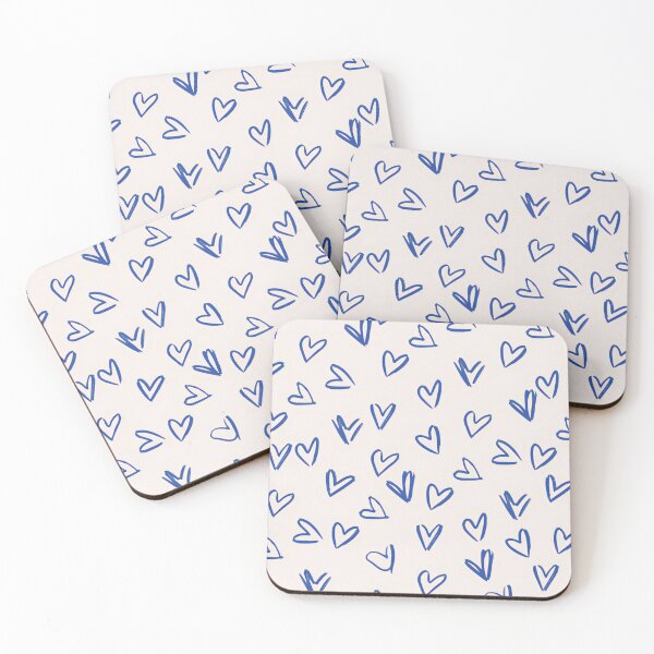 Item preview, Blue Hearts Phone Case: Cute Minimalist Pattern for iPhone & Samsung - Stylish Protection with Romantic Design designed and sold by spade22-com.