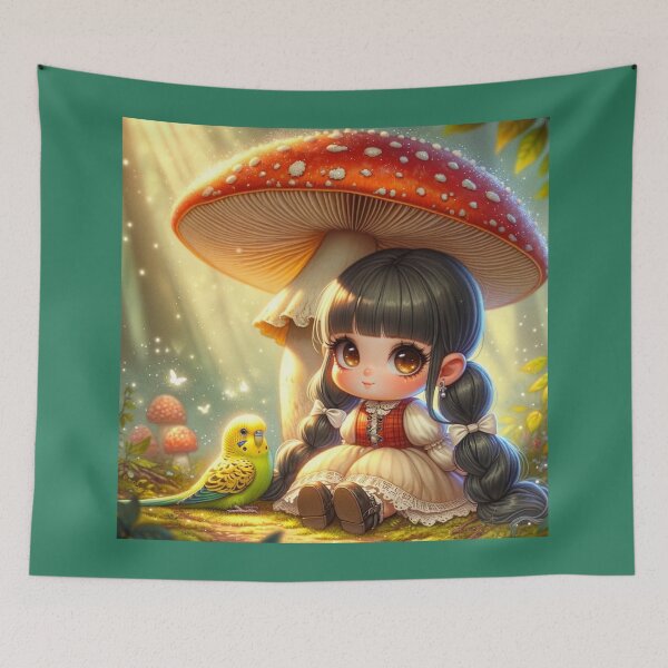Item preview, Little Tina and Budgie Mucki under the Fly Agaric designed and sold by LegademaArt.