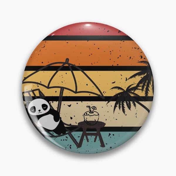 Item preview, Beach Panda Enjoying Holidays designed and sold by Annjayy.