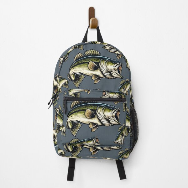 Item preview, Bass fish jumping pattern designed and sold by muskitt.
