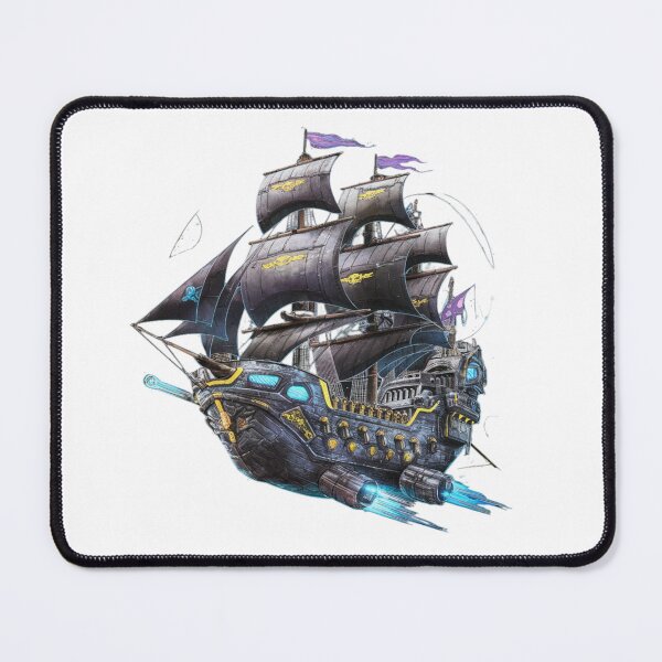 Item preview, Space Pirate Ship in the Starry Cosmos designed and sold by MyNiceDesigns.