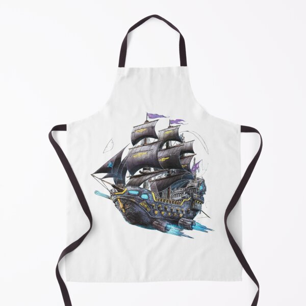 Item preview, Space Pirate Ship in the Starry Cosmos designed and sold by MyNiceDesigns.