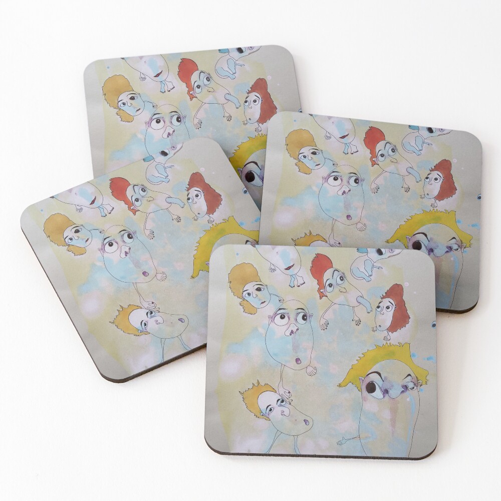 Item preview, Coasters (Set of 4) designed and sold by Rorschach68.