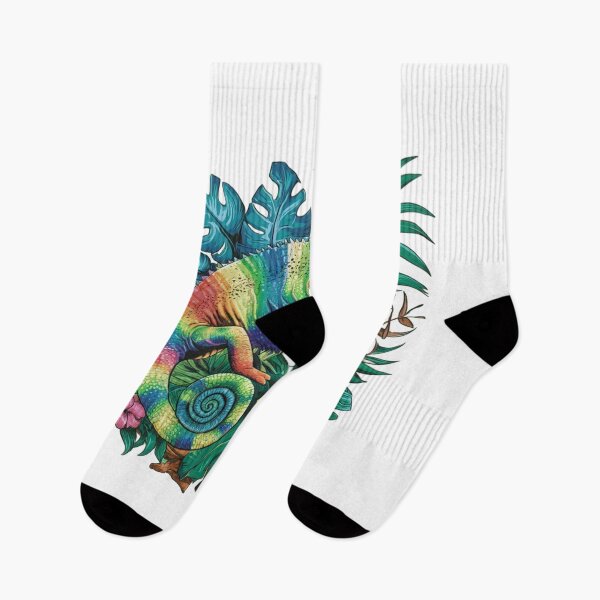 Item preview, Rainbow Chameleon in Tropical Paradise designed and sold by MyNiceDesigns.