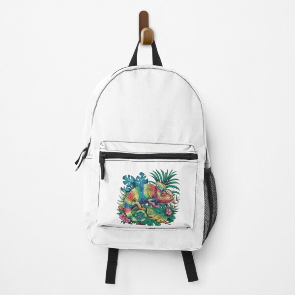 Item preview, Rainbow Chameleon in Tropical Paradise designed and sold by MyNiceDesigns.