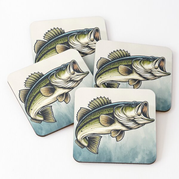Item preview, Bass Fish with background designed and sold by muskitt.