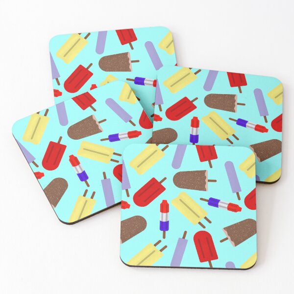 Item preview, Popsicle Pattern - Blue Background designed and sold by Xernition.