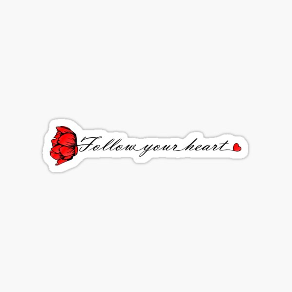 Artikelvorschau, Folge Deinem Herzen mit Red Flower entworfen und verkauft von m2inspiration.