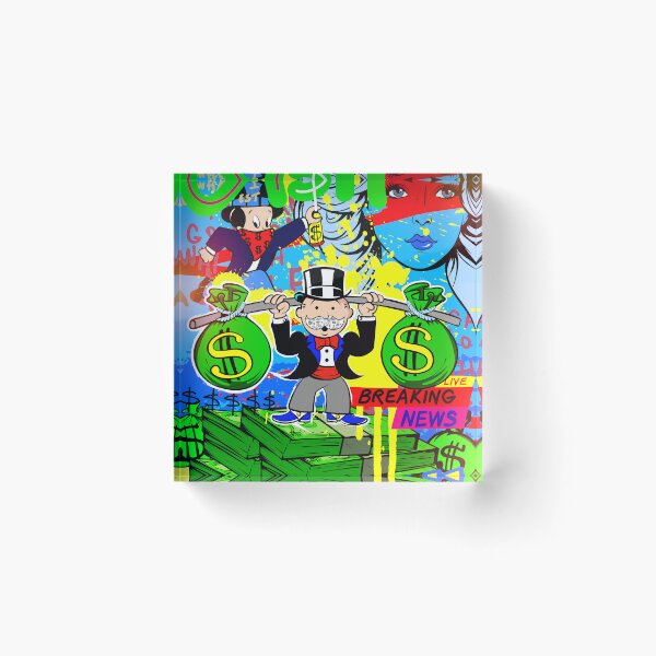 Item preview, Monopoly Lifting Barbell Made of Money Bag with Richie Rich and a Woman designed and sold by DonVivaldo.