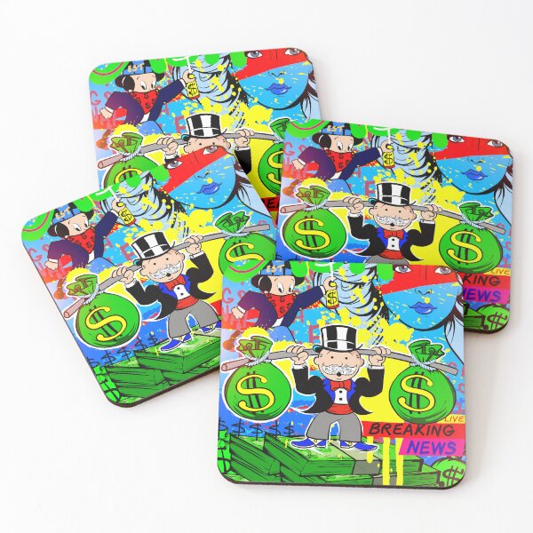 Item preview, Monopoly Lifting Barbell Made of Money Bag with Richie Rich and a Woman designed and sold by DonVivaldo.