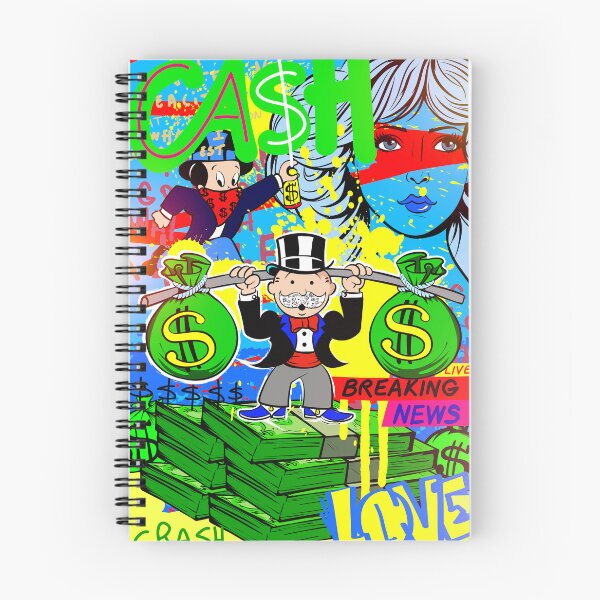 Item preview, Monopoly Lifting Barbell Made of Money Bag with Richie Rich and a Woman designed and sold by DonVivaldo.