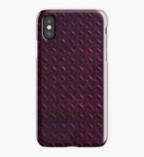Low Res Red Metal Panel iPhone Case