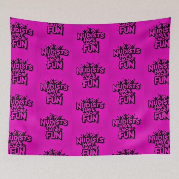 Item preview, Nudist Have More Fun | Dark Pink designed and sold by JLEmporium.