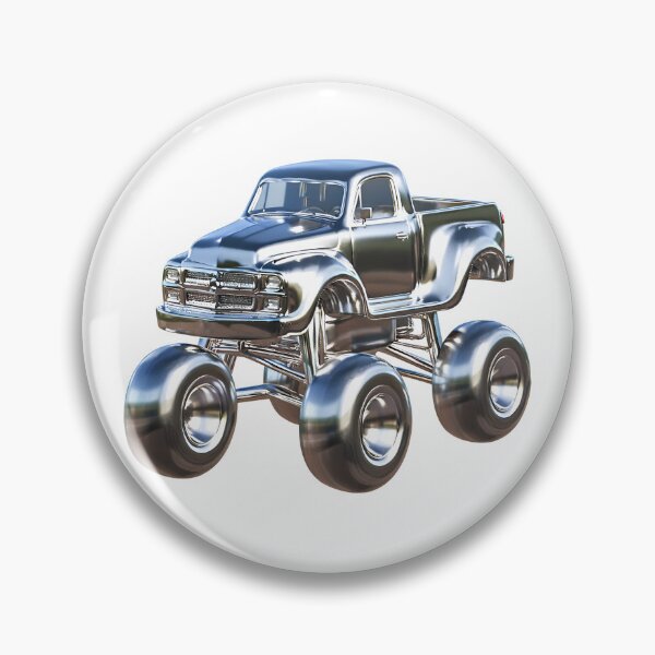 Artikelvorschau, Chromed Monster Truck Car 3D entworfen und verkauft von Uzi-Design.