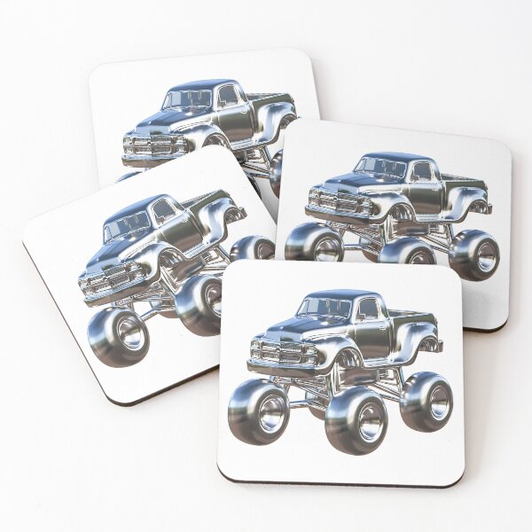 Item preview, Chromed Monster Truck Car 3D designed and sold by Uzi-Design.