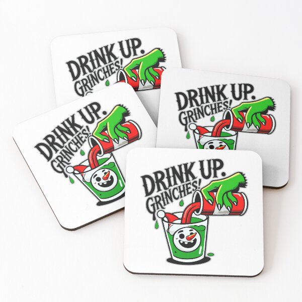 Item preview, Drink Up Grinches Funny Holiday Design designed and sold by markymaarty.