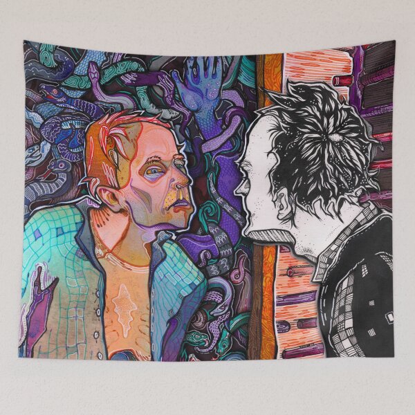 Item preview, Steppenwolf Illustration, Chapter II. A4 drawing, mixed media. designed and sold by Mishelle-Sherri.