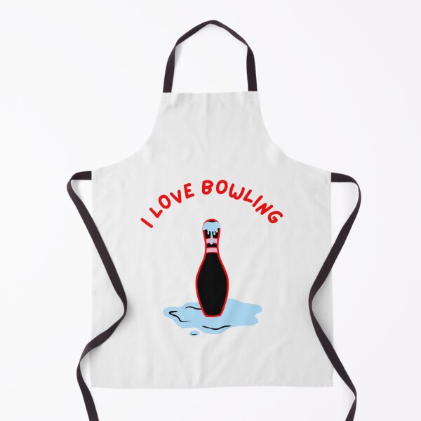 Item preview, I Love Bowling. Black Bowling Pin with Baby Blue Dripping designed and sold by DirtySports.