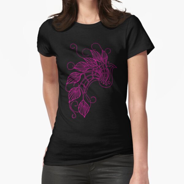 Jazzy Peacock 02 Fitted T-Shirt
