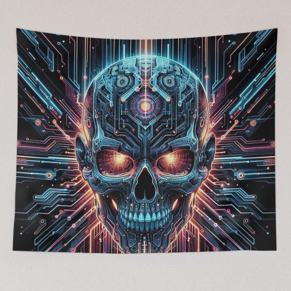 Item preview, Cyber Skull Cool Art designed and sold by Simplybe1.