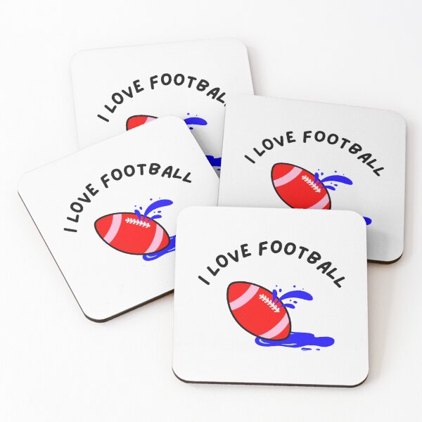 Item preview, Me gusta el futbol. Fútbol rojo con goteo azul designed and sold by DirtySports.