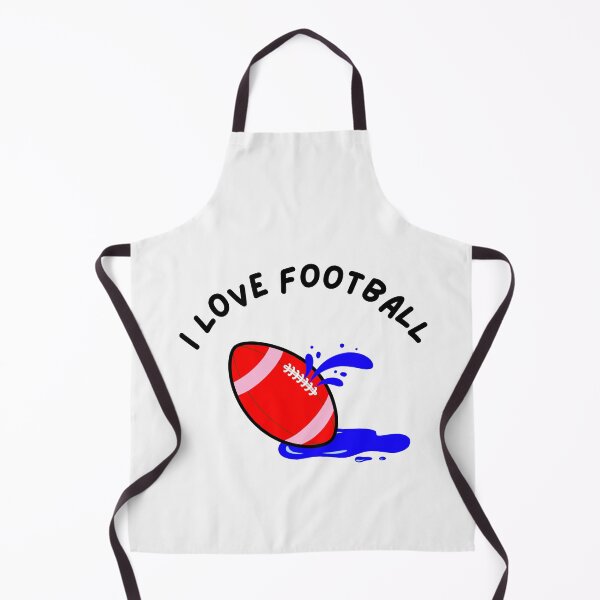 Item preview, I Love Football. Red Football with Blue Dripping designed and sold by DirtySports.
