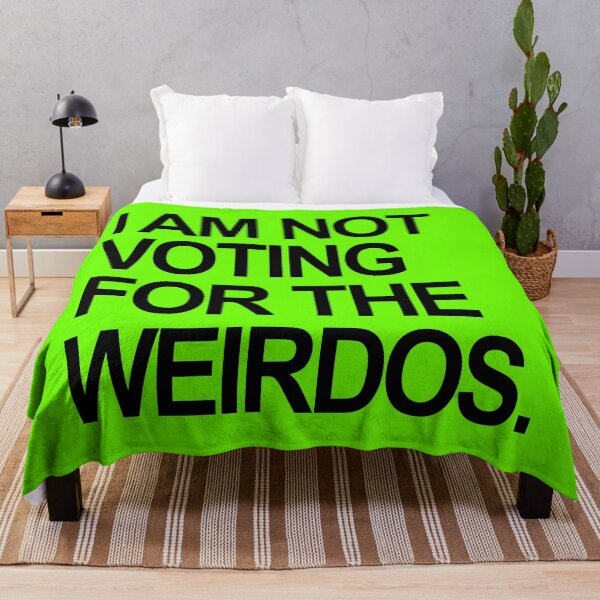 Item preview, I am not voting for the weirdos - black designed and sold by Thelittlelord.