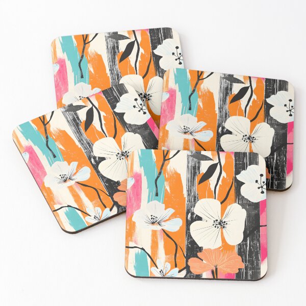 Item preview, Mediterranea Abstract Florals Stripe Pattern designed and sold by Snifferius.