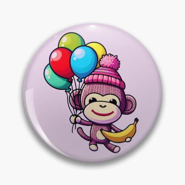 Item preview, Sock Monkey Balloons  designed and sold by Myra365Art.