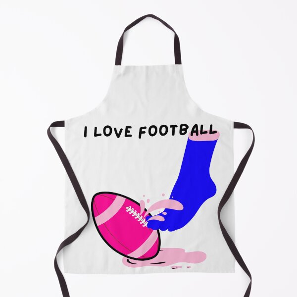 Item preview, I Love Football. Pink Football with Blue Sock and Pink Dripping designed and sold by DirtySports.