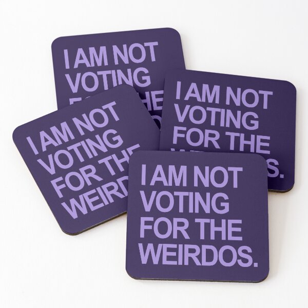 Item preview, I am not voting for the weirdos - lavender designed and sold by Thelittlelord.