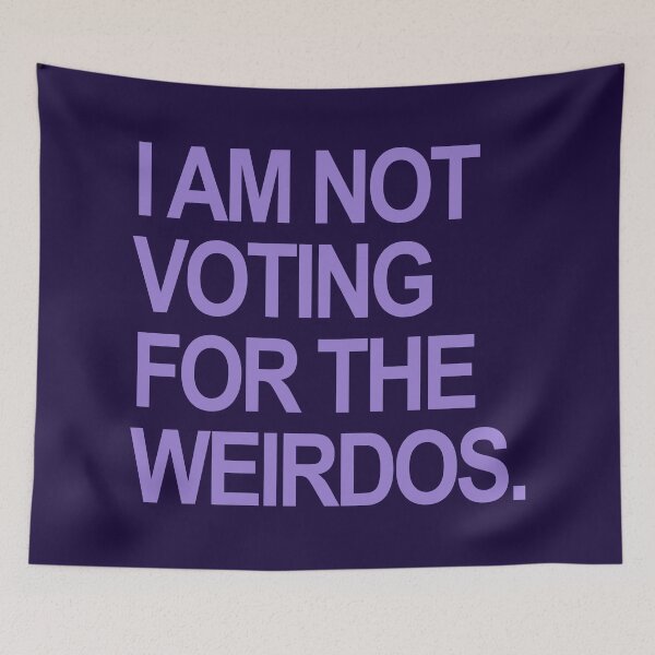 Artikelvorschau, I am not voting for the weirdos - lavender entworfen und verkauft von Thelittlelord.