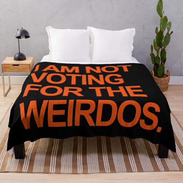 Item preview, I am not voting for the weirdos - prison orange designed and sold by Thelittlelord.