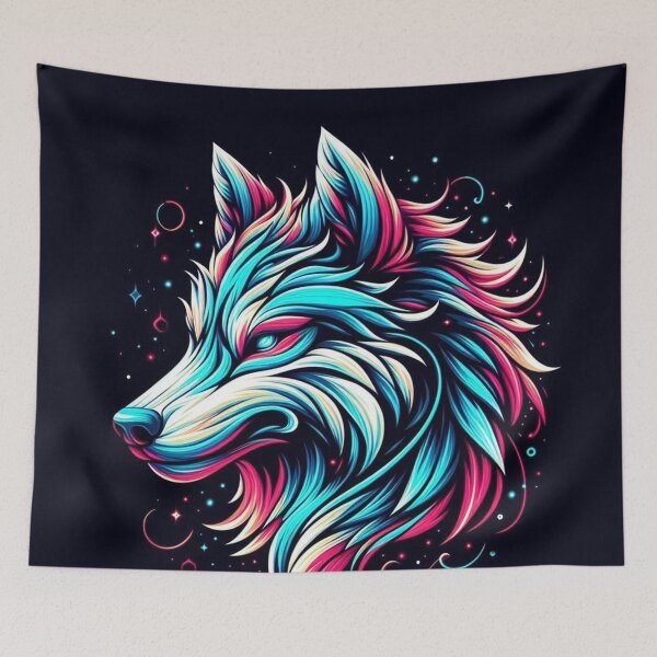 Item preview, Wolf Portrait Cool Art designed and sold by Simplybe1.