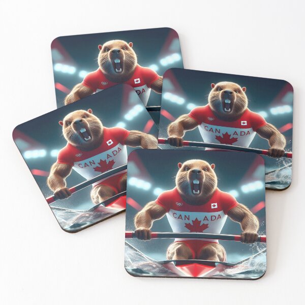 Item preview, Olympic Athlete Beaver Canada designed and sold by GalleryBrisArt.