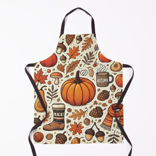 Item preview, Charming Autumn Pattern Design: Pumpkins, Leaves, and Cozy Elements designed and sold by DuxDesigns.