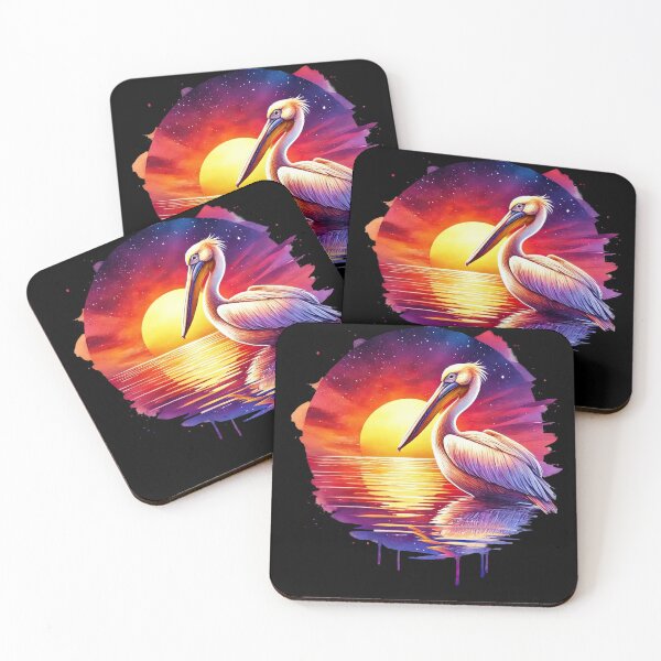 Item preview, Elegant Pelican and Sunset Watercolor Design designed and sold by SandbarTees.