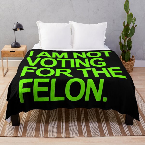Item preview, I am not voting for the felon - brat green designed and sold by Thelittlelord.