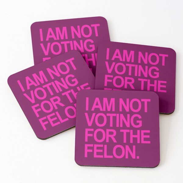 Item preview, I am not voting for the felon - hot pink designed and sold by Thelittlelord.