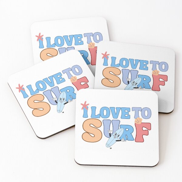 Item preview, I love to surf designed and sold by BritishDelights.