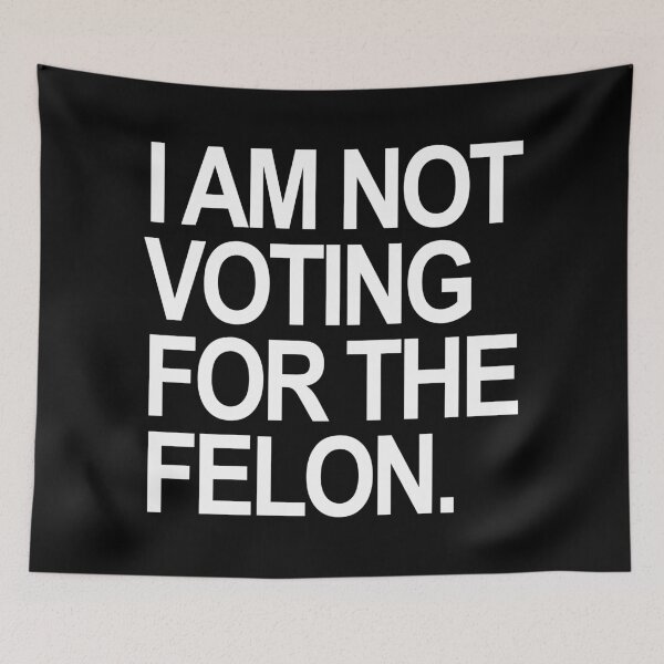 Item preview, I am not voting for the felon - white designed and sold by Thelittlelord.