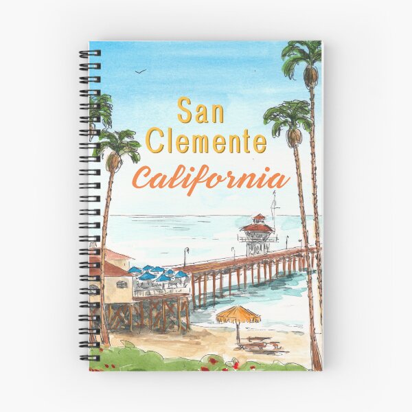 Item preview, San Clemente Pier – Fun California Art designed and sold by Fun Travel Art.