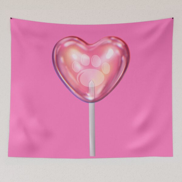 Item preview, pink holographic lollypop with a paw for PSU preppy  designed and sold by jessicaleah15.