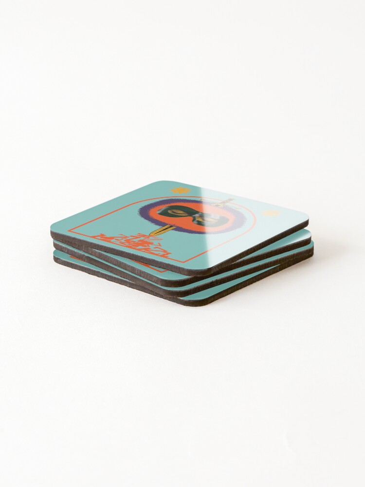 Thumbnail 4 of 5, Coasters (Set of 4), SLEEPING ROBBER designed and sold by HumanHandArts.