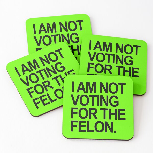 Item preview, I am not voting for the felon - black designed and sold by Thelittlelord.