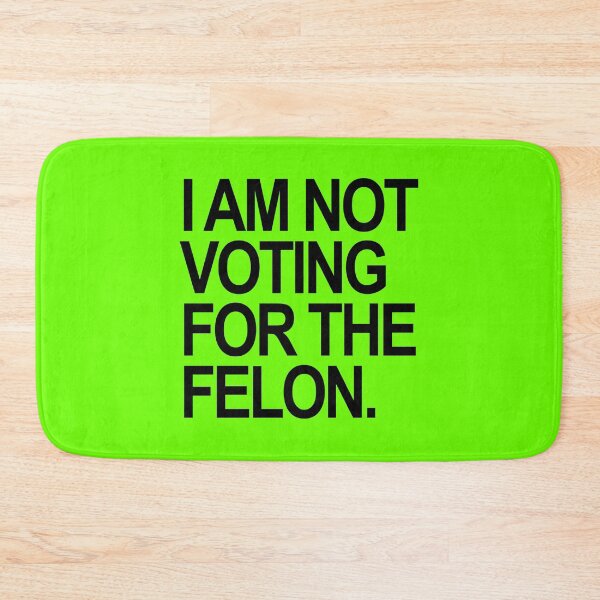 Item preview, I am not voting for the felon - black designed and sold by Thelittlelord.