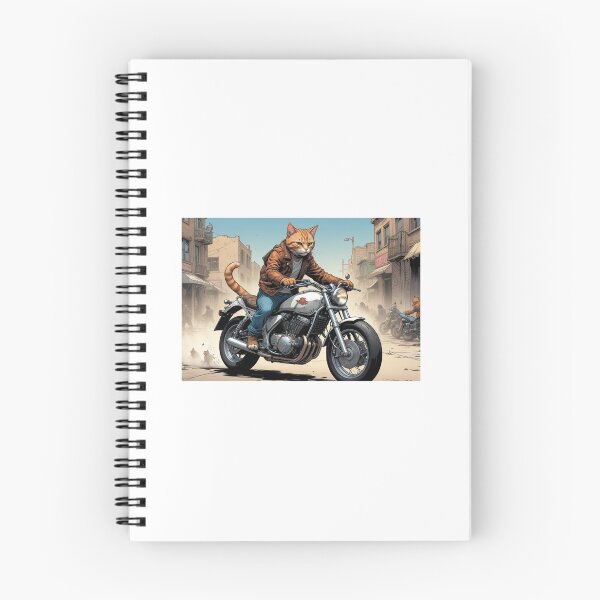 Aperçu de l'œuvre Chat motard créée et vendue par MatthaeusArts.