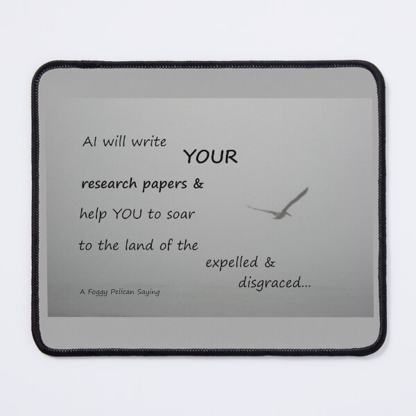 Item preview, Foggy Pelican Saying: Research Paper Help designed and sold by JoyousArt4u.